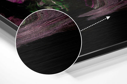 Dance of Purple Metal Wall Art