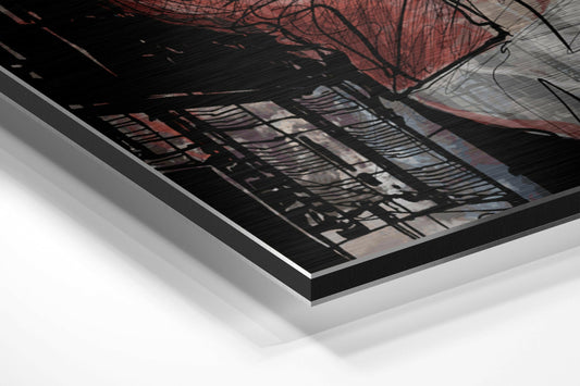 Crimson Street Trumpeter Metal Wall Art