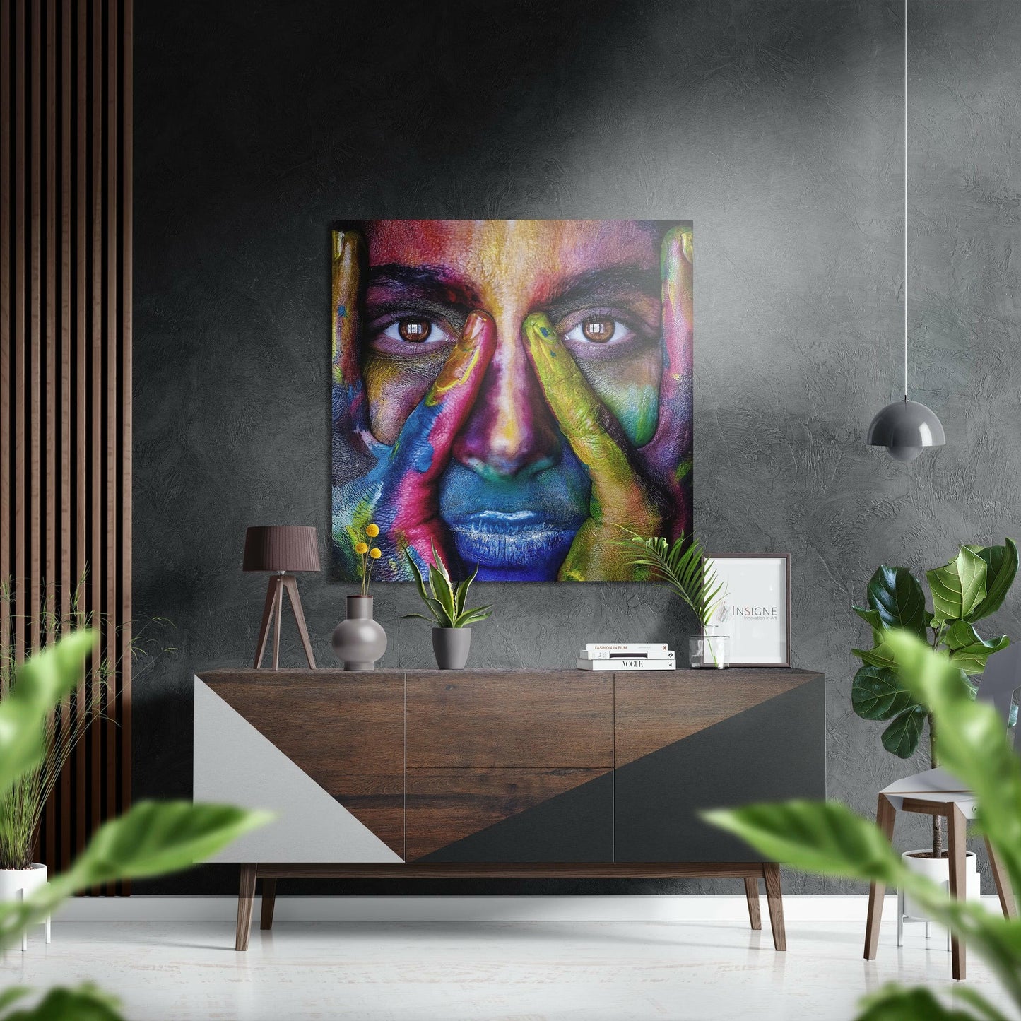 Woman brushed metal wall art aluminum dibond