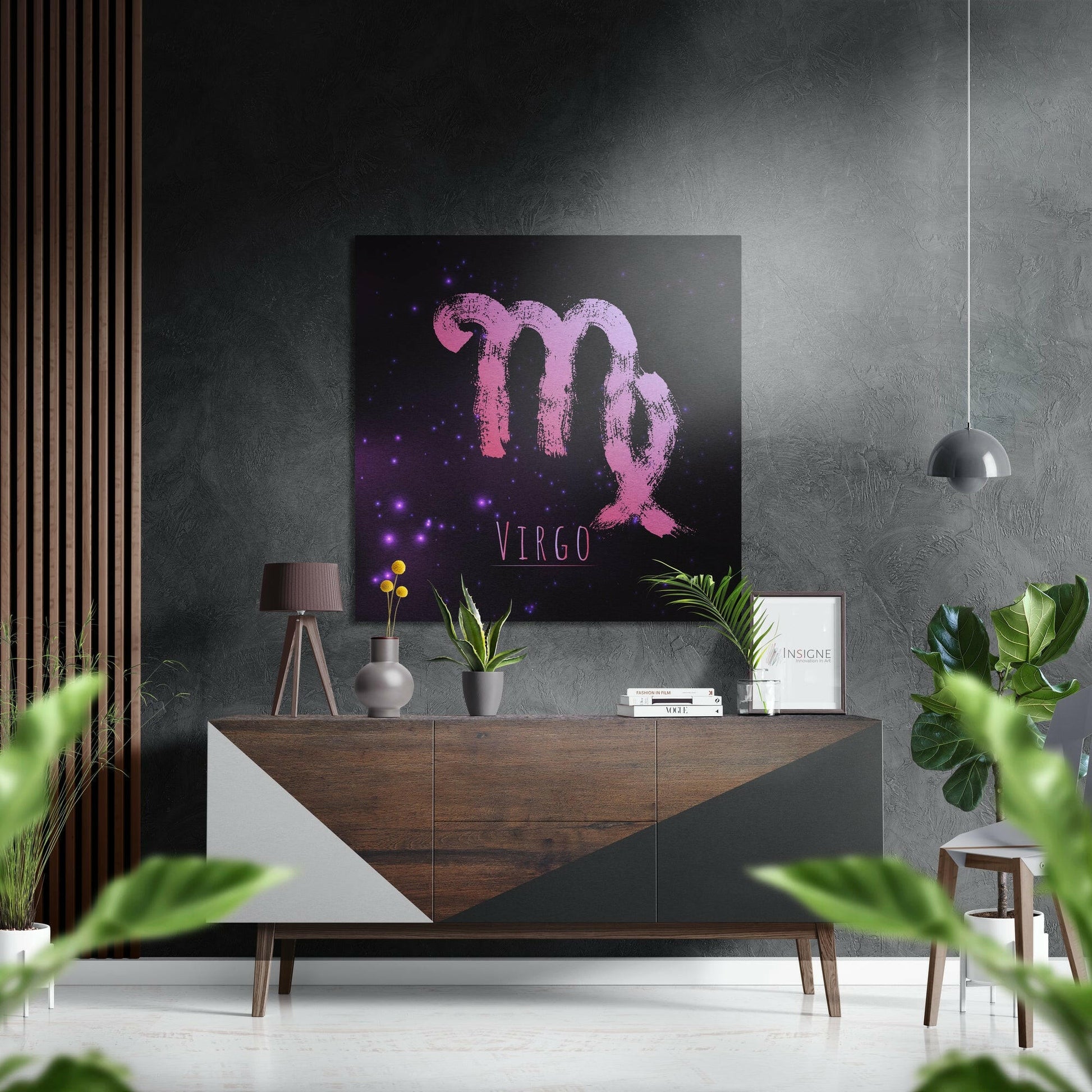 Virgo zodiac aluminum dibond wall art