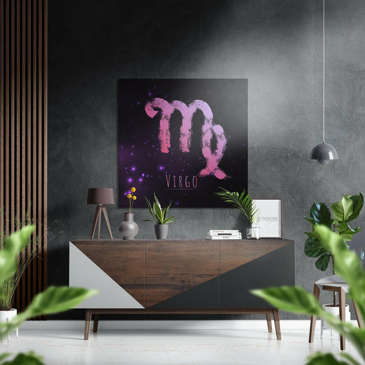 Virgo zodiac aluminum dibond wall art