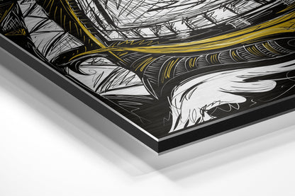 Mystic Anime Eye Metal Wall Art