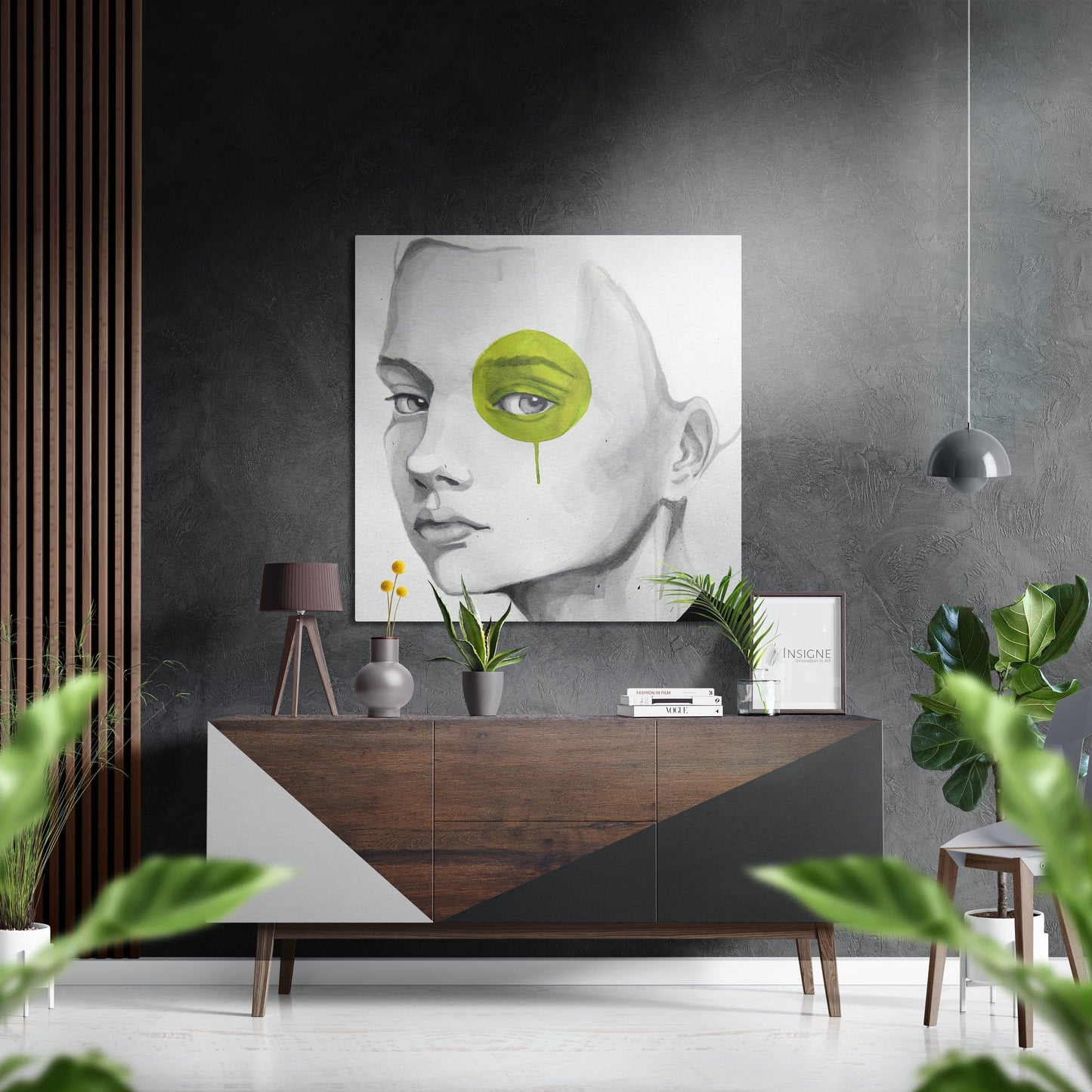 The kid metal wall art