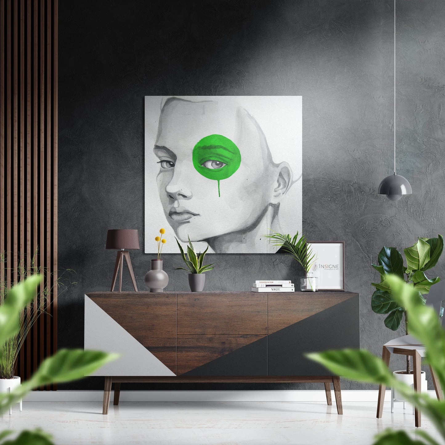 The kid metal wall art