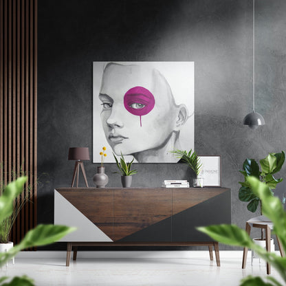 The kid metal wall art