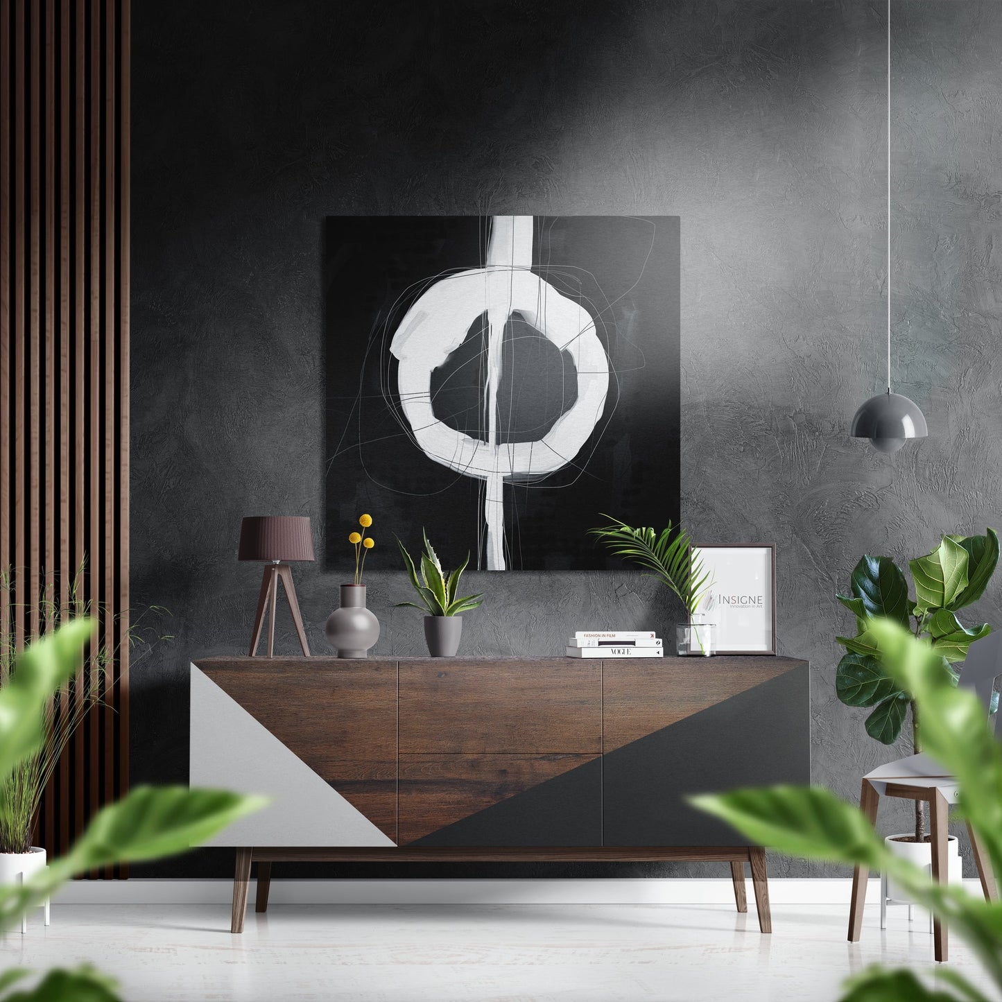 The hole metal wall art