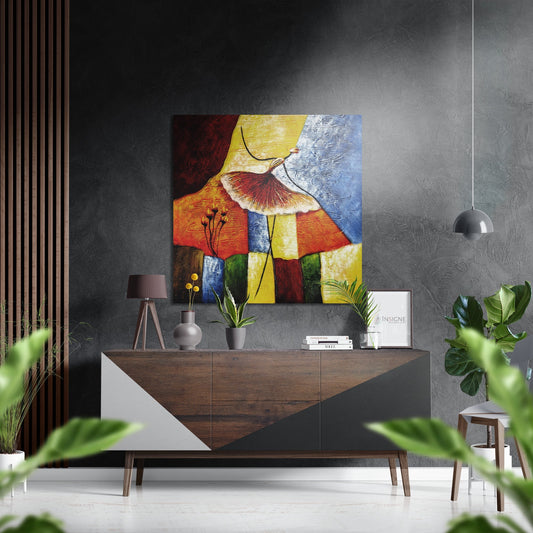Ballerina Metal Wall Art - dance pose on brushed aluminum dibond