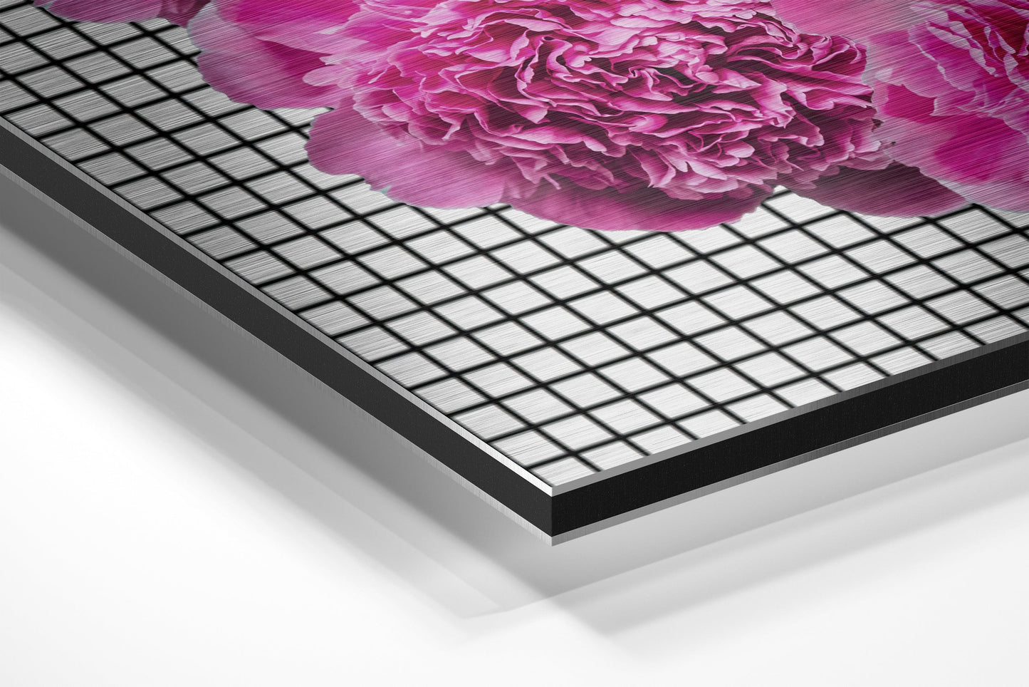 Pink Carnation Hands and Lips Metal Wall Art