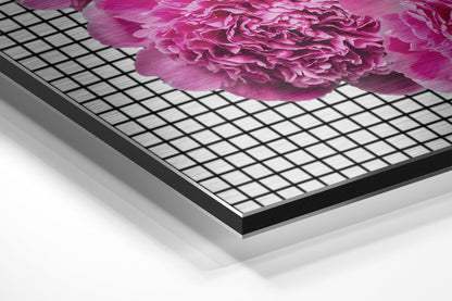 Pink Carnation Hands and Lips Metal Wall Art