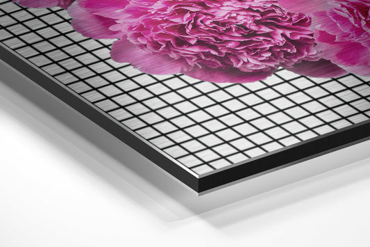 Pink Carnation Hands and Lips Metal Wall Art