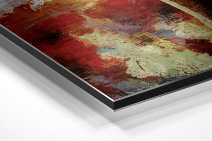 Front-Facing Painted Elephant Aluminum Wall Art