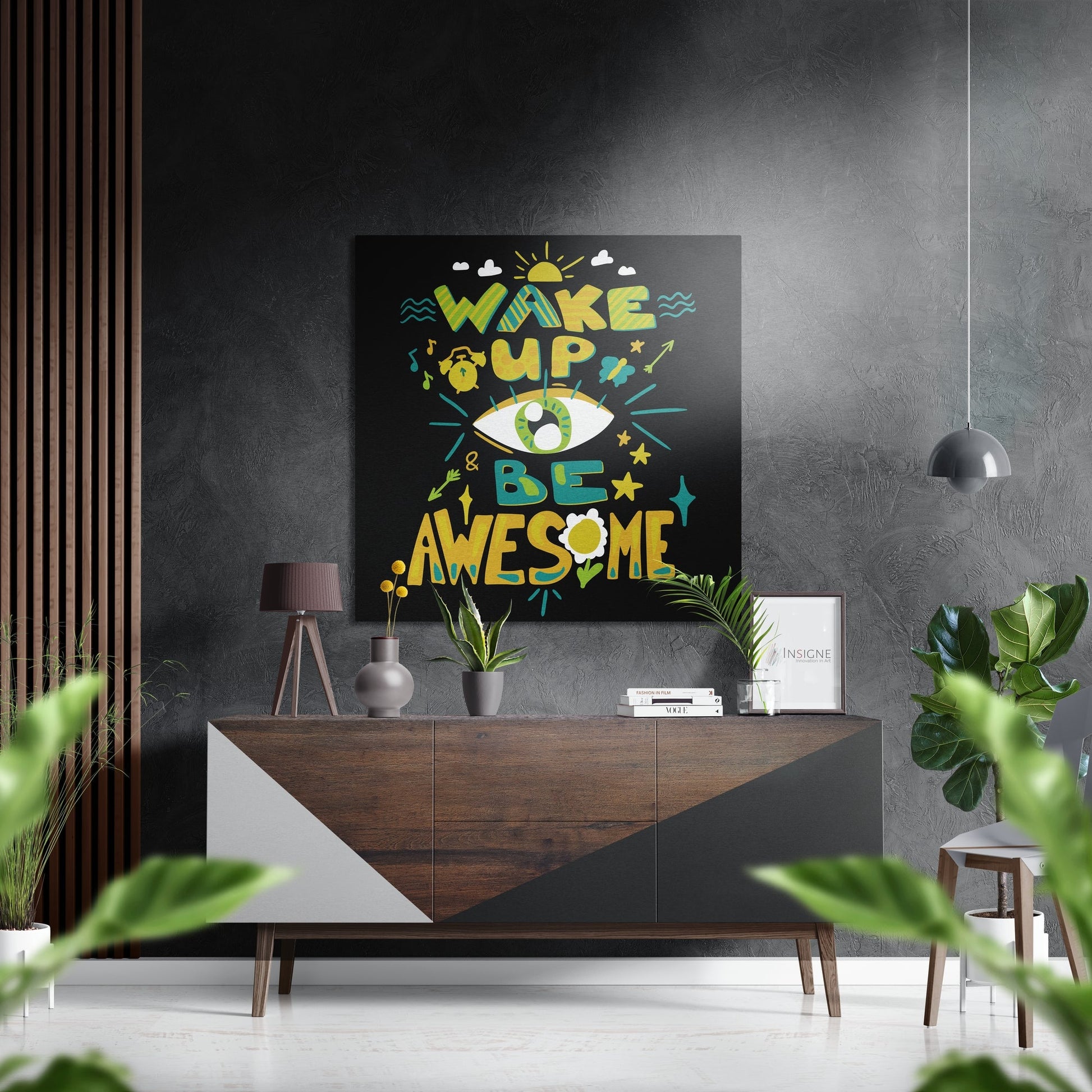 Be Awesome metal wall art