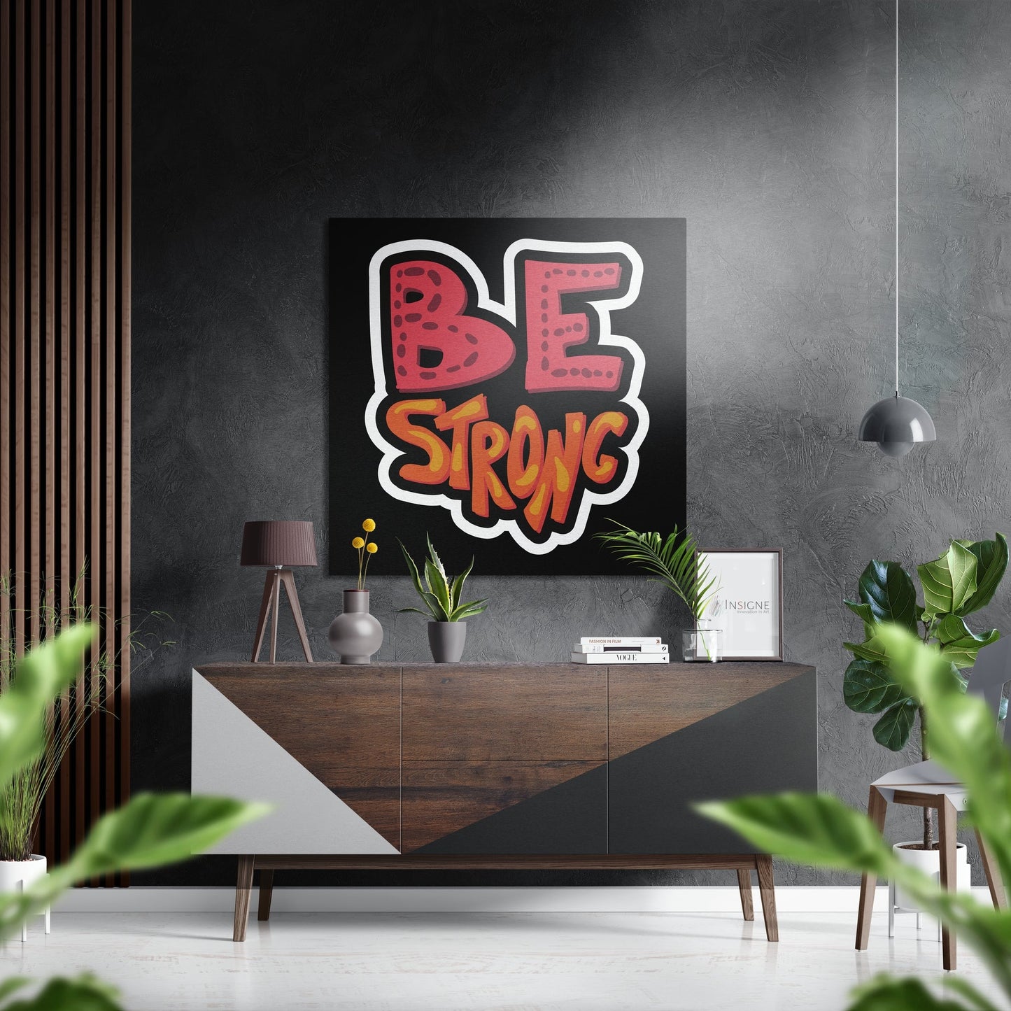 Be Strong metal wall art