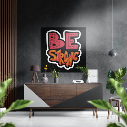 Be Strong metal wall art