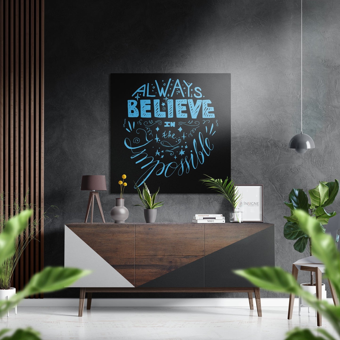 Always Believe metal wall art image