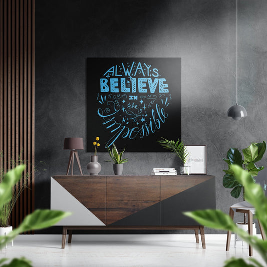 Always Believe metal wall art image