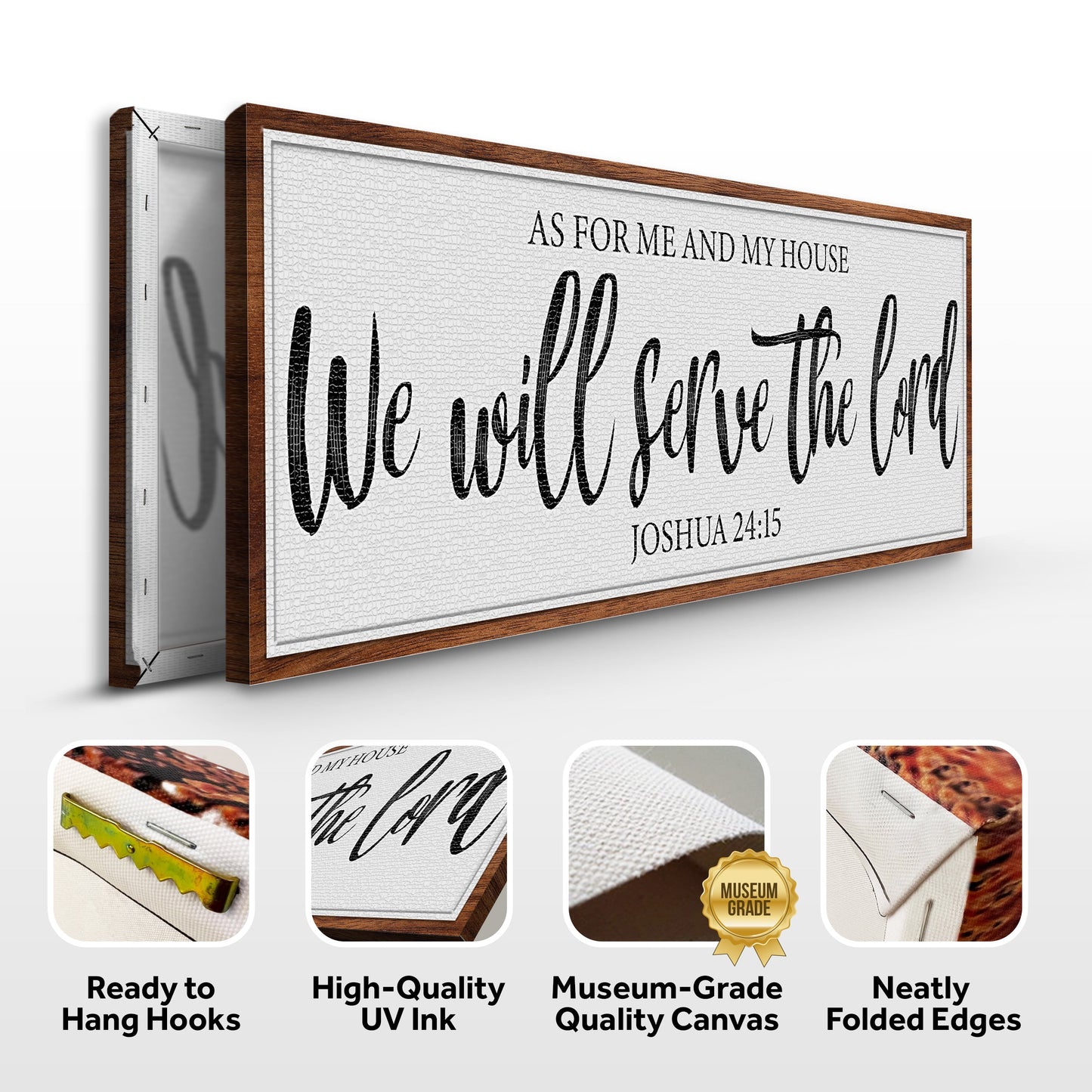 As For Me And My House We Will Serve The Lord Canvas Wall Art