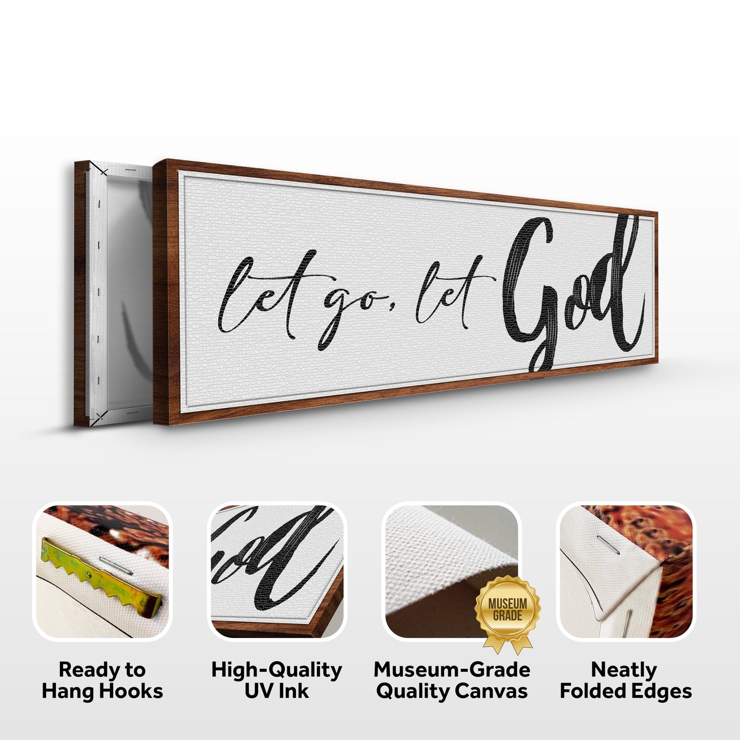 Let Go and Let God Faith Canvas Art