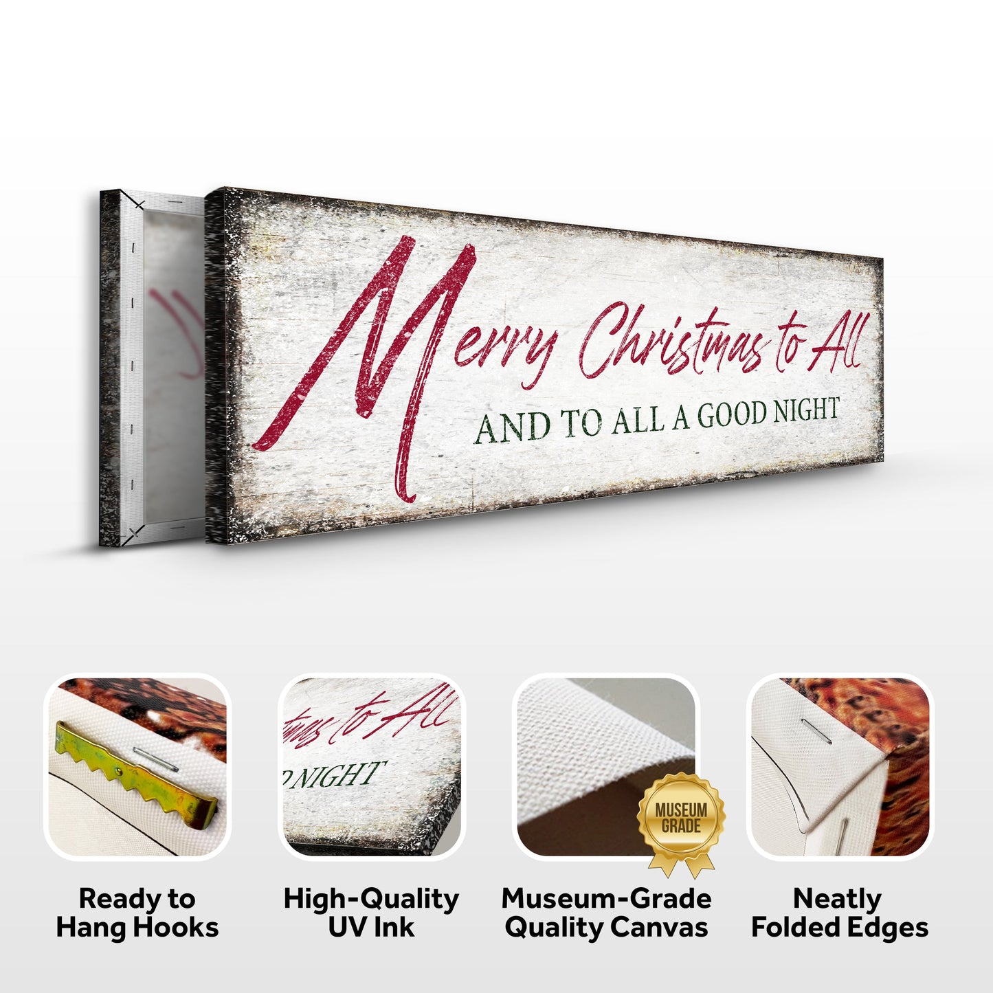 Merry Christmas to All and Goodnight Canvas Wall Art