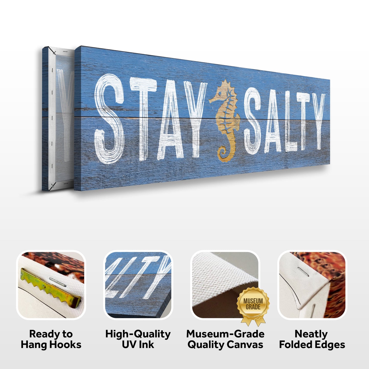 Stay Salty Coastal Breeze Canvas Wall Art