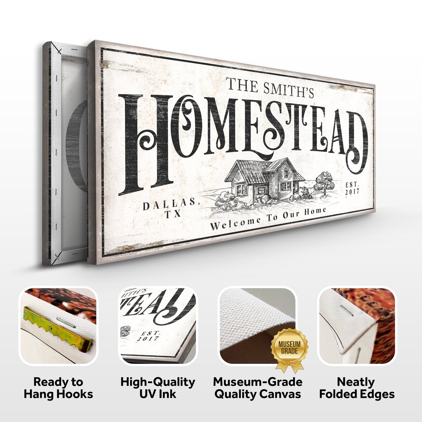 Vintage Homestead Canvas Wall Art II