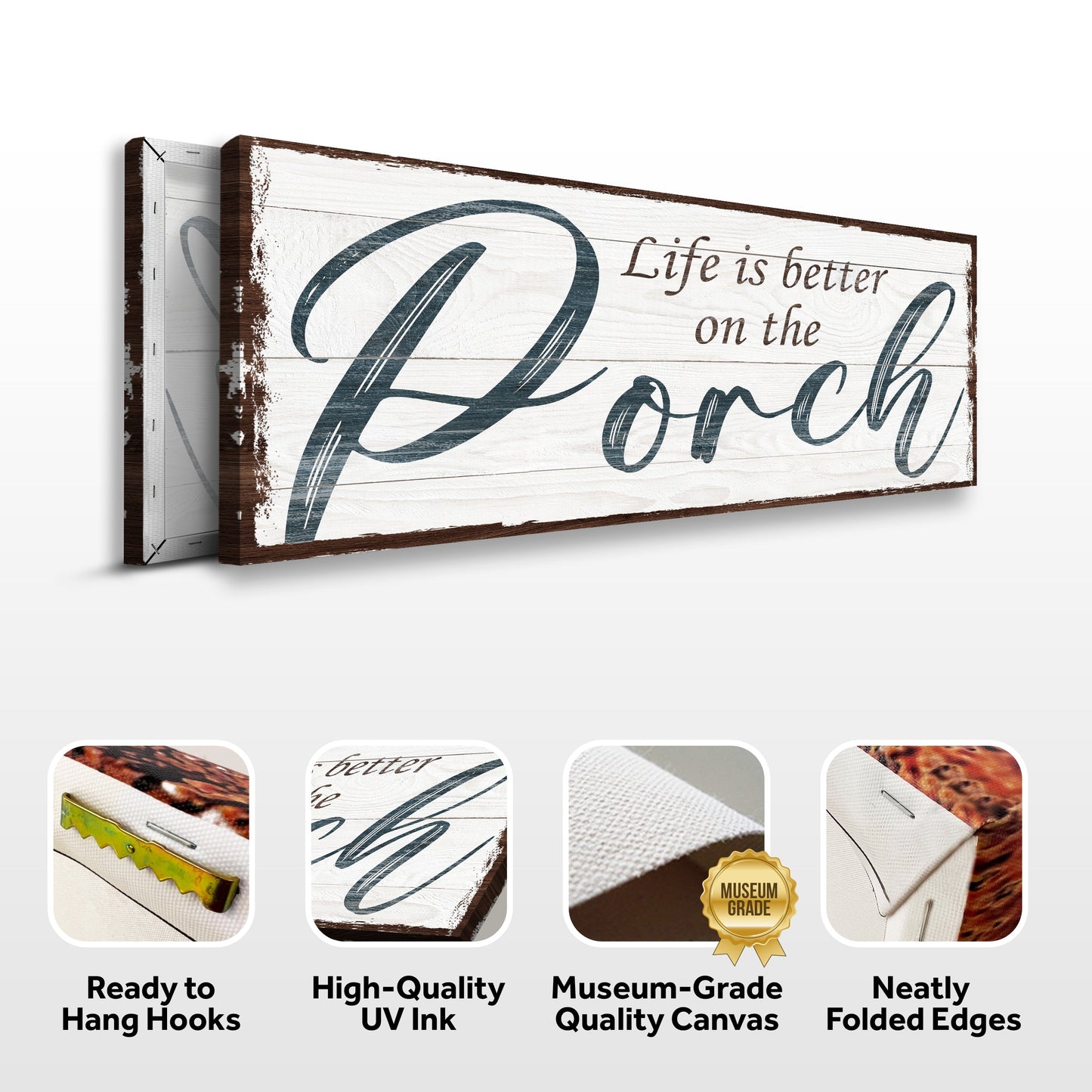 Life Is Better on the Porch Canvas Wall Art