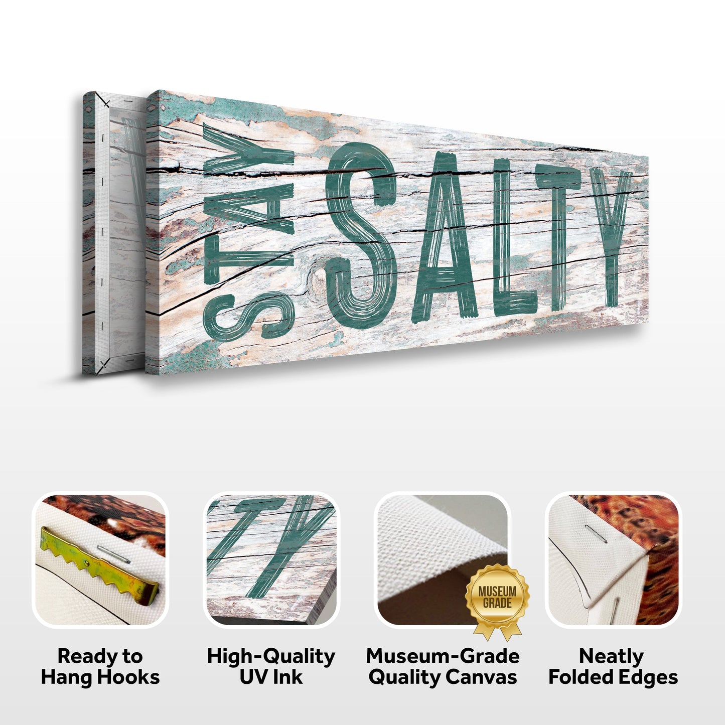 Stay Salty Beach House Canvas Wall Art