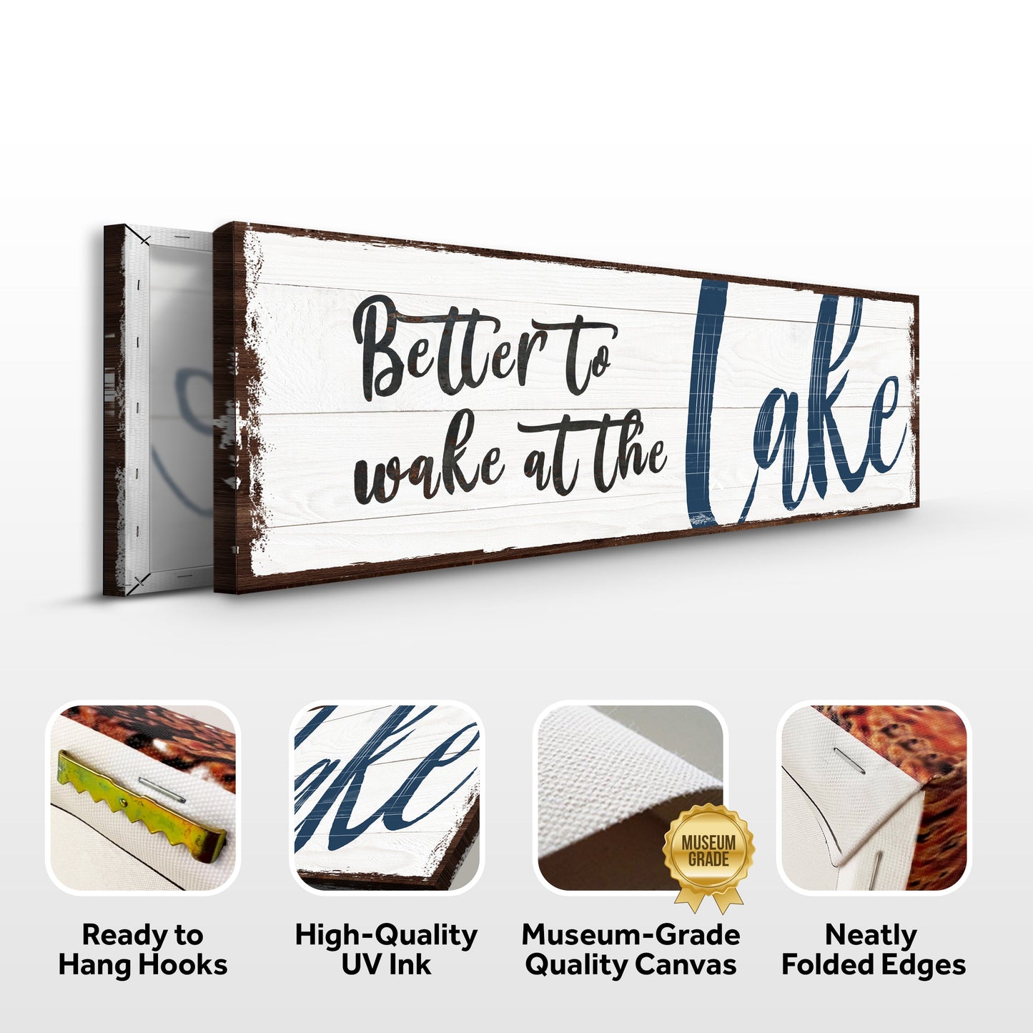 Better to Wake at the Lake Canvas Wall Art