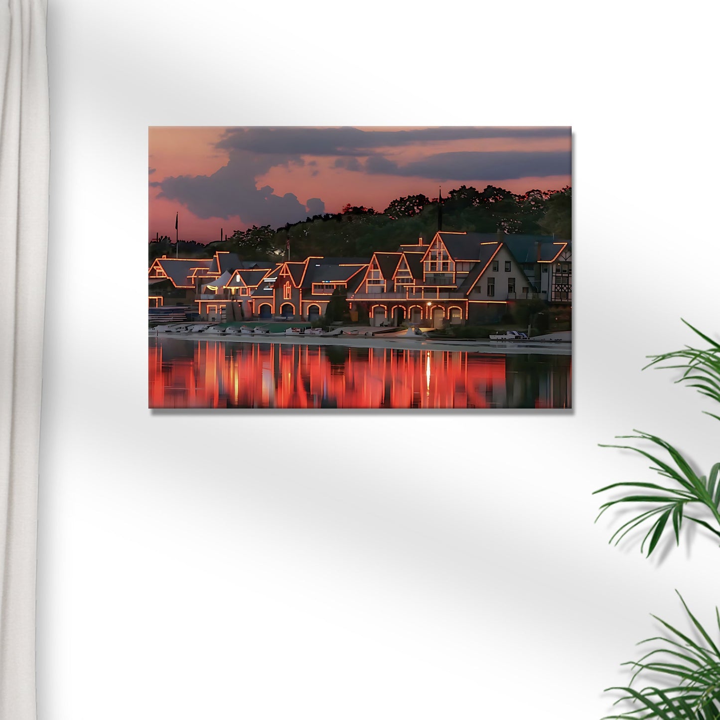 Philadelphia Boathouse Row Canvas Wall Art