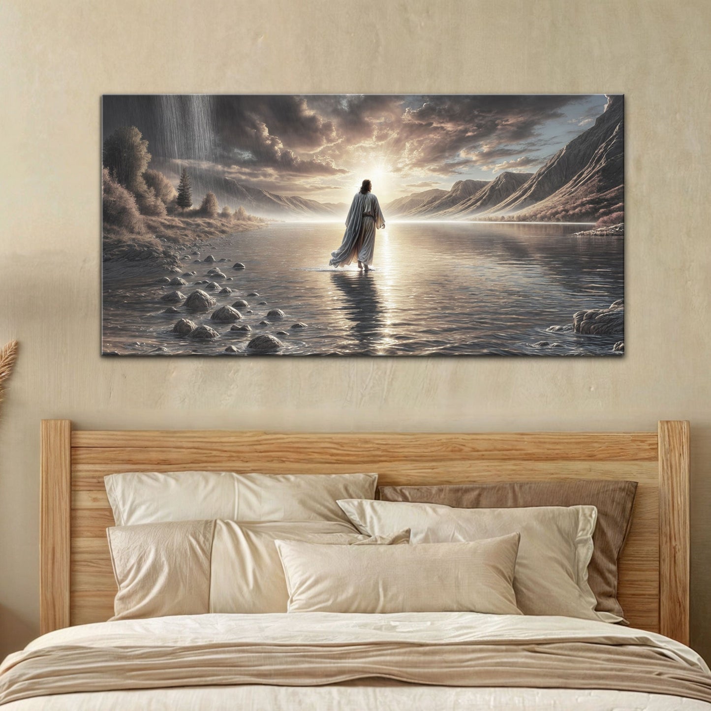 Walking on Water Faith Canvas Wall Art III