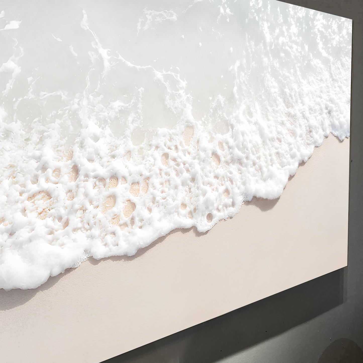Sandy Waves Coastal Canvas Wall Art