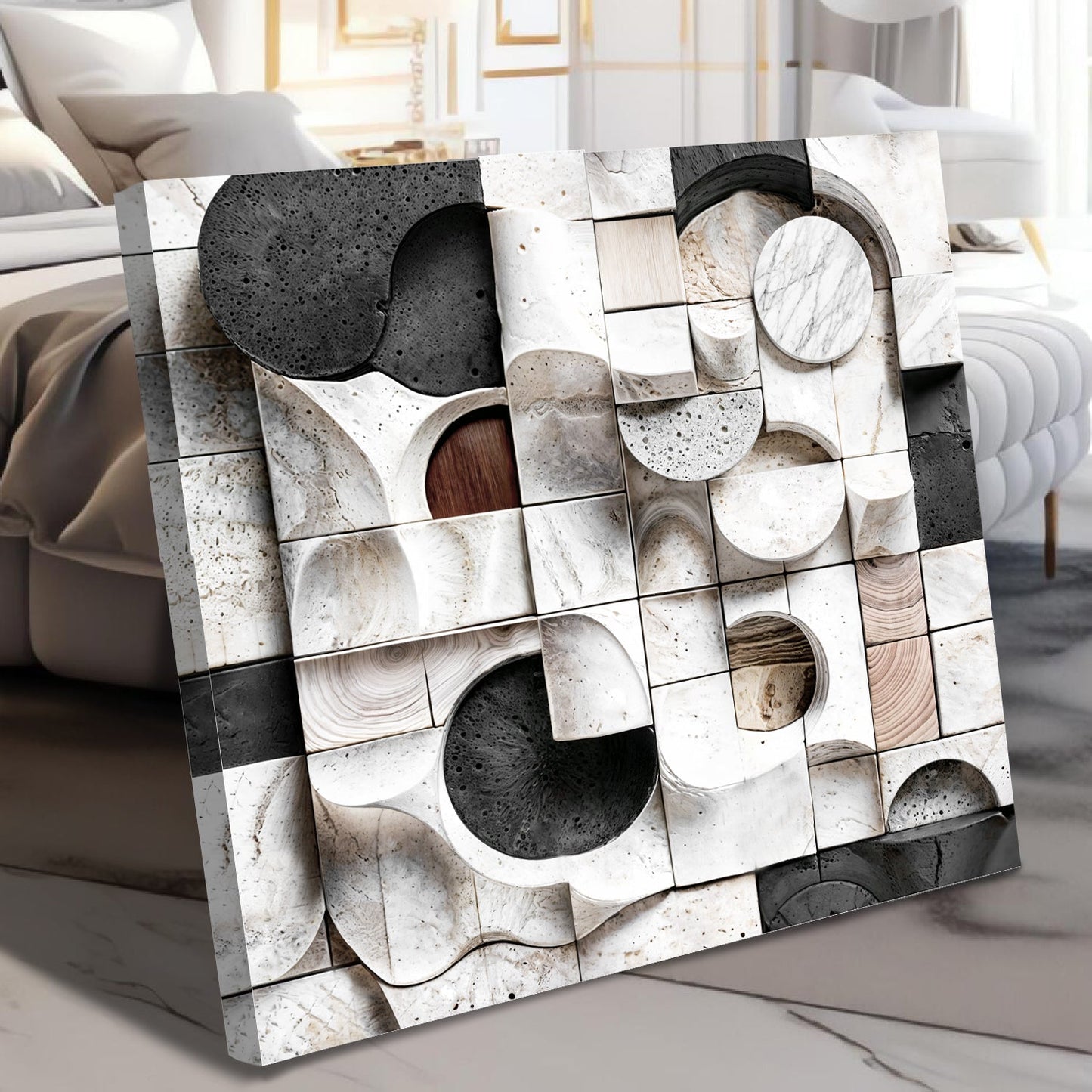 Abstract Black And White Wall Art
