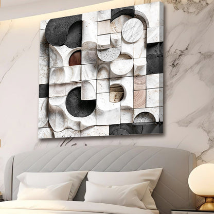 Abstract Black And White Wall Art