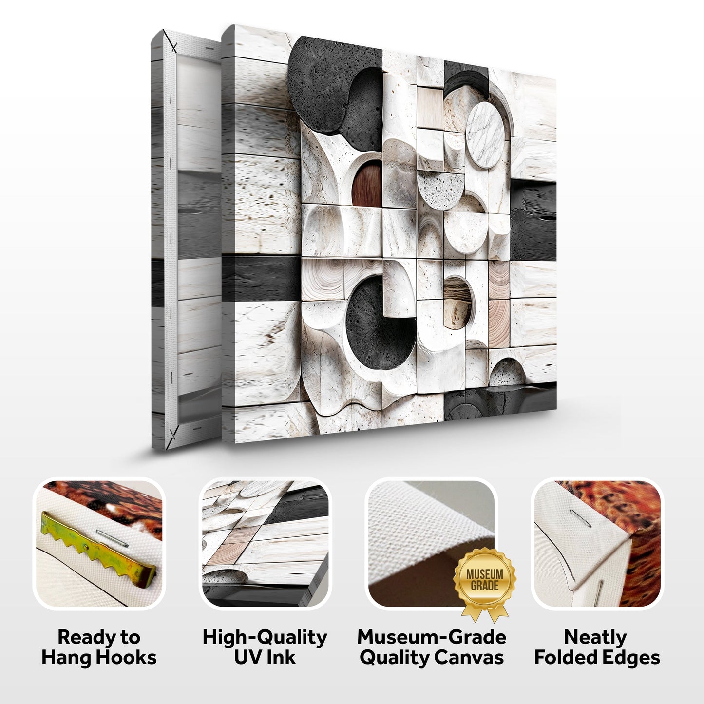 Abstract Black And White Wall Art