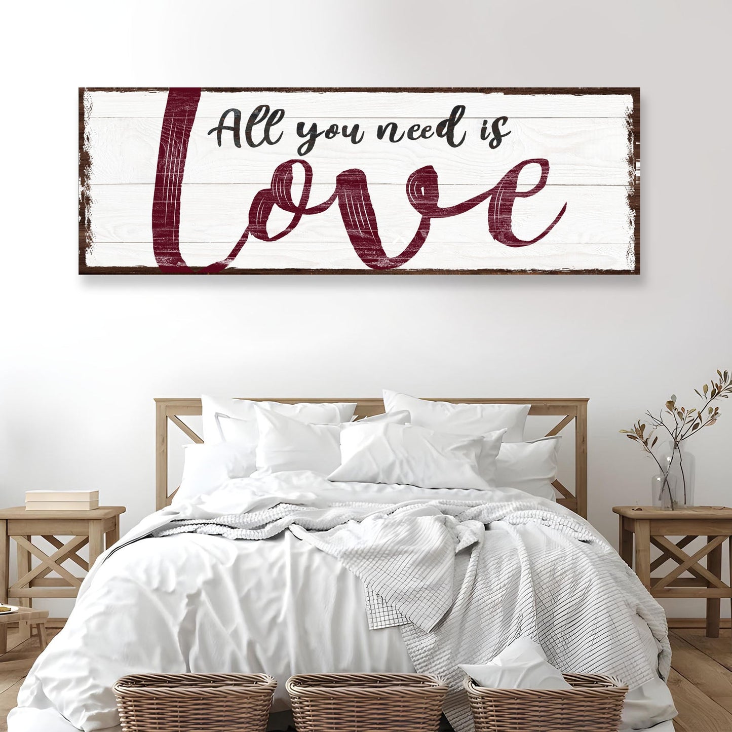 All You Need Is Love Canvas Sign II