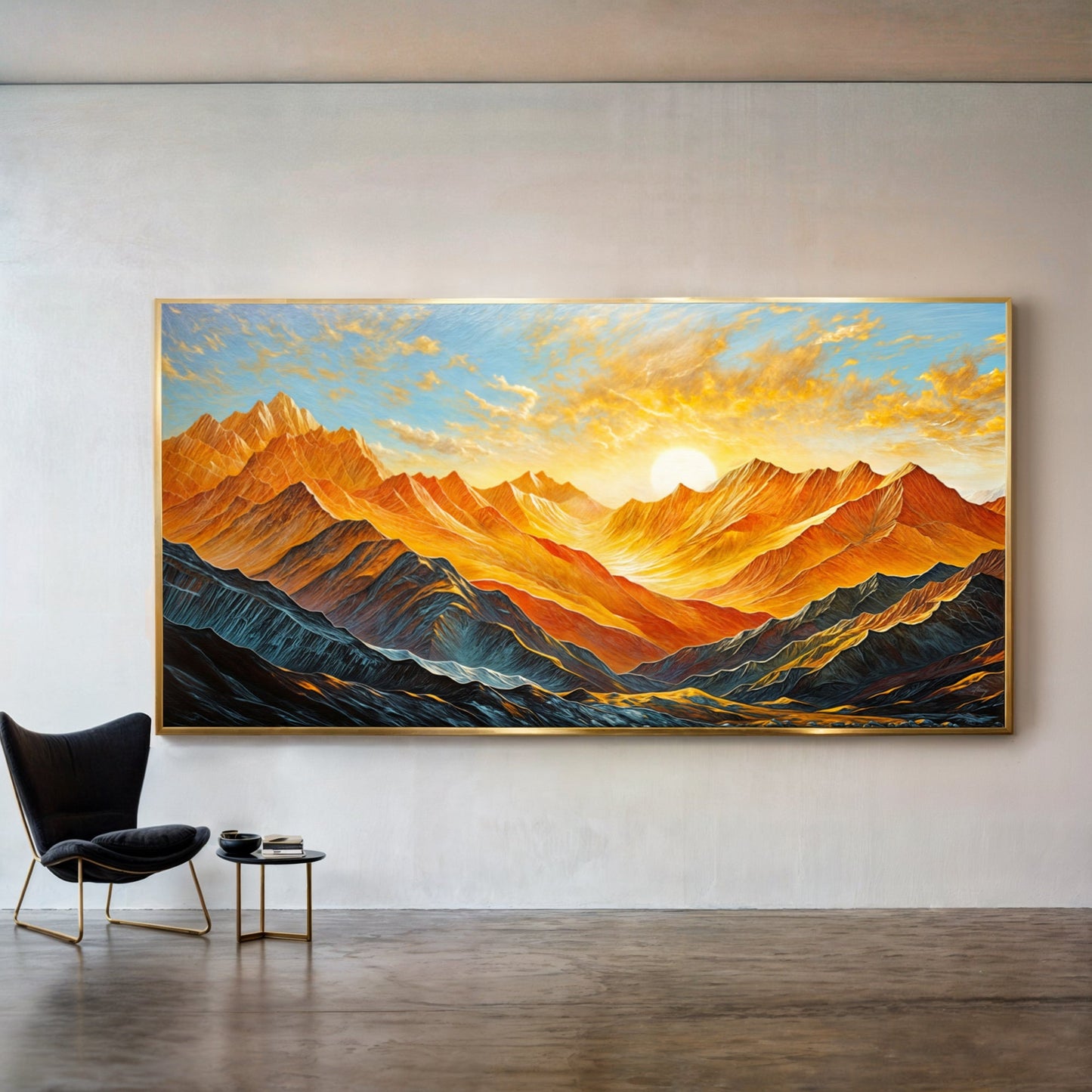 Alpenglow Majesty Mountain Sunset Canvas Wall Art