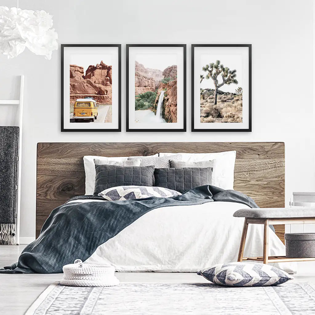 Arizona Travel Wall Art Set of 3 Desert Prints