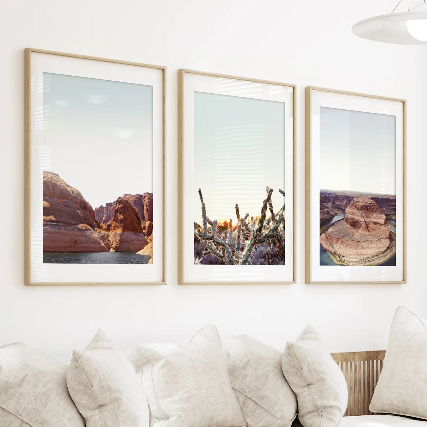 Lake Powell Horseshoe Bend Wall Art, Travel 3 Piece Set