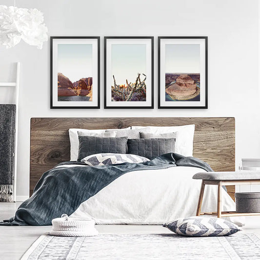Lake Powell Horseshoe Bend Wall Art, Travel 3 Piece Set