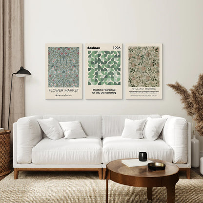 Neutral Botanical Wall Art Set of 3 Home Prints