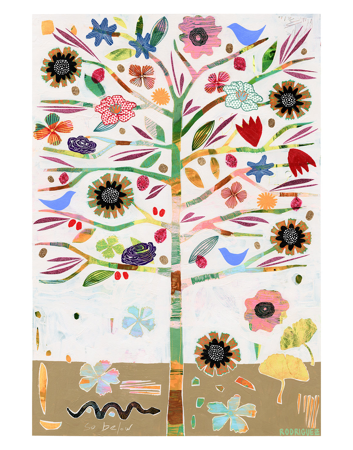 As Above So Below colorful abstract fine art print