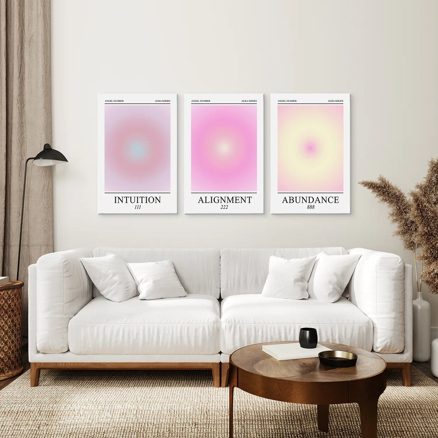 Aura Energy Gradient Wall Art Set of 3 Prints