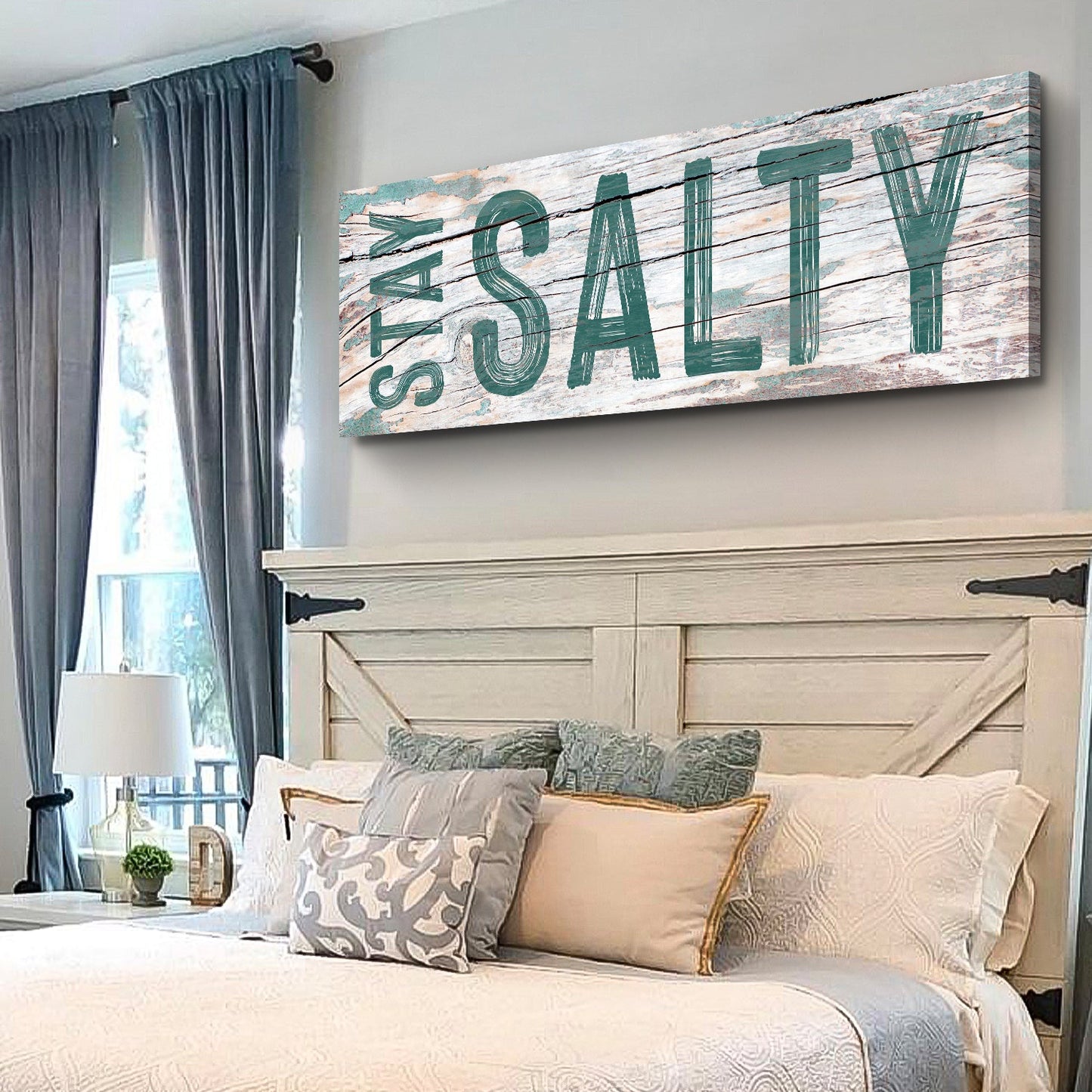 Stay Salty Beach House Canvas Wall Art