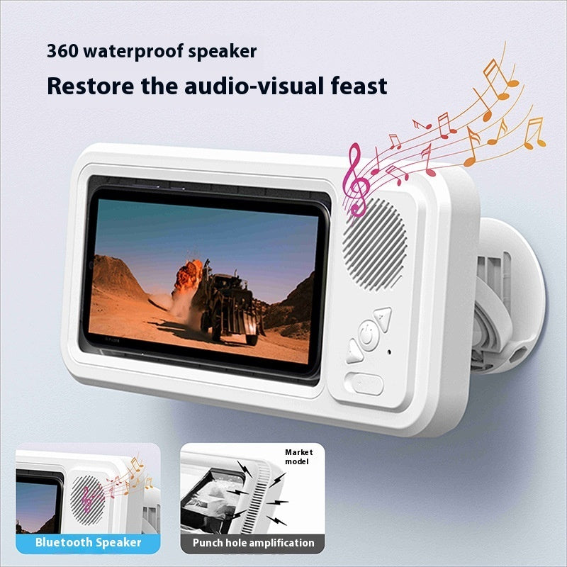 Bluetooth pairing screen for bathroom phone speaker