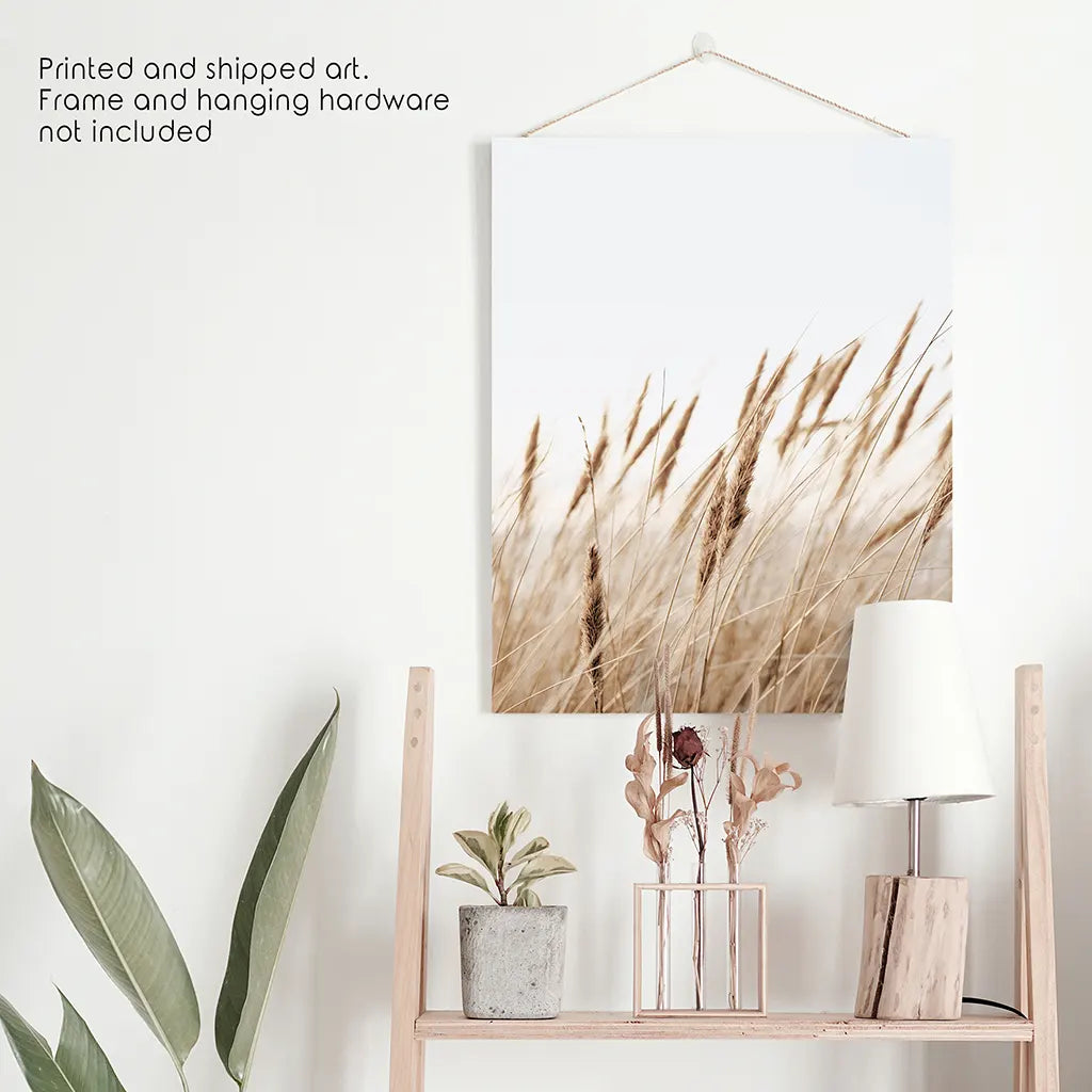 Bohemian Pampas Grass Print - Nature Wall Art