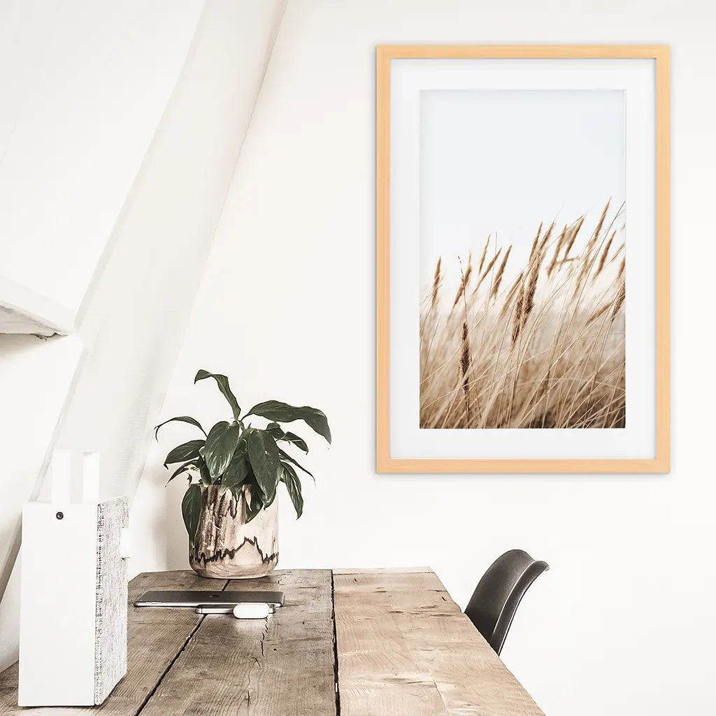 Bohemian Pampas Grass Print - Nature Wall Art