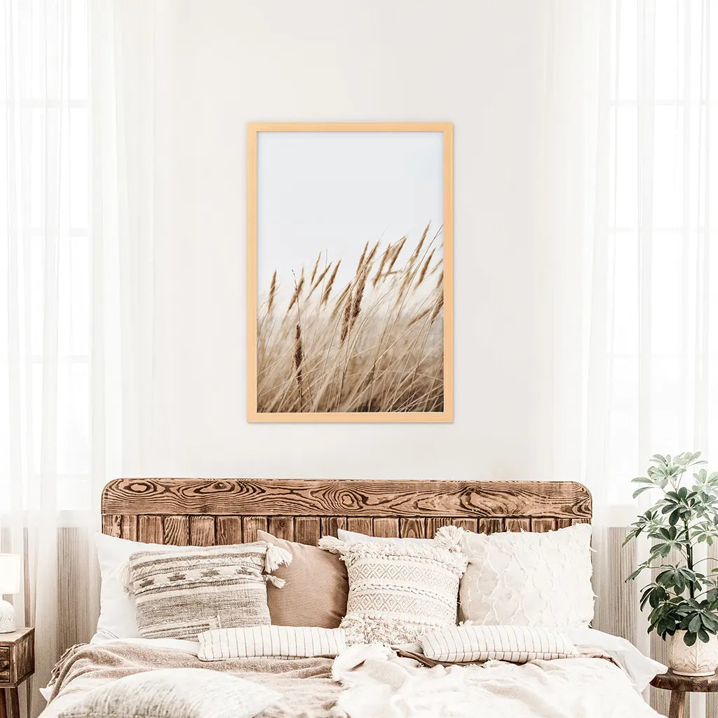 Bohemian Pampas Grass Print - Nature Wall Art