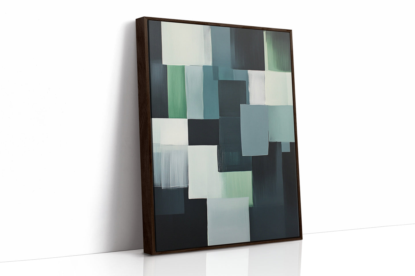 Forest Fade Geometric Abstract Wall Art Print