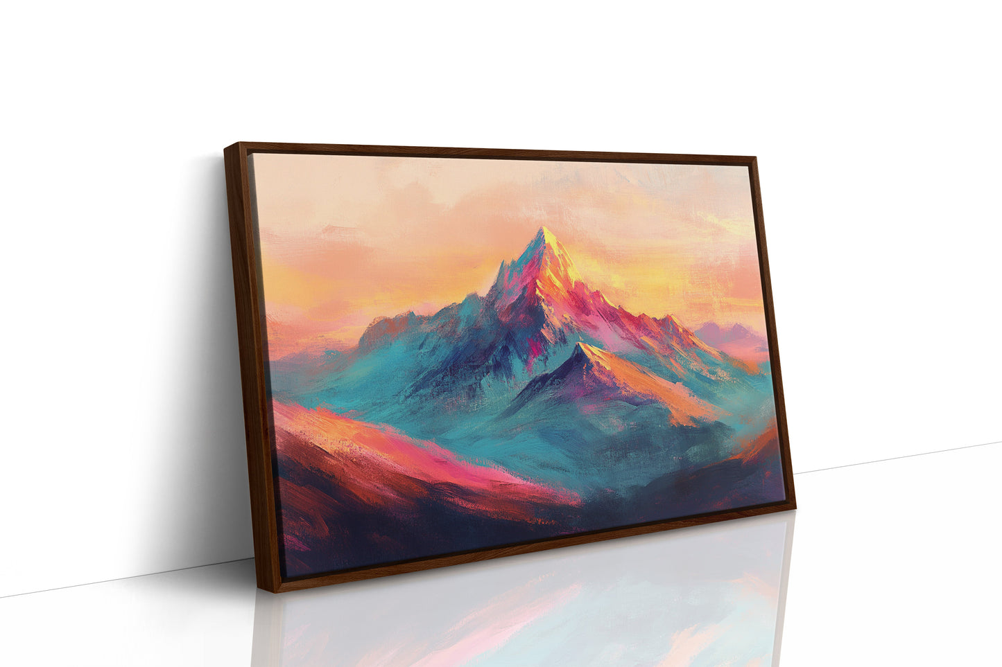 Vibrant Sunset Mountain Landscape Print