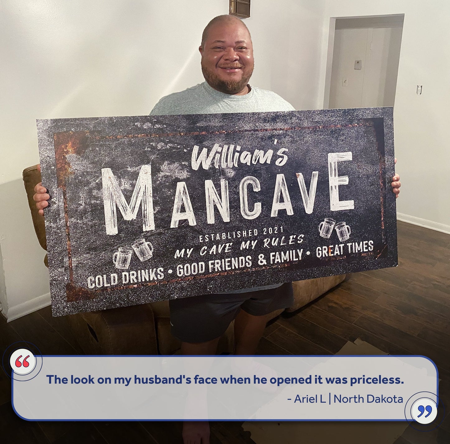 Good Times Man Cave Canvas Sign